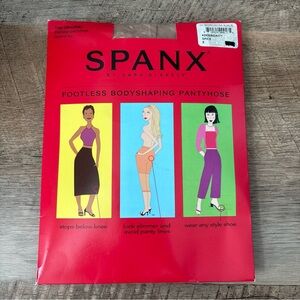SPANX Footless Bodyshaping Pantyhose - Spice - Size E - NWT